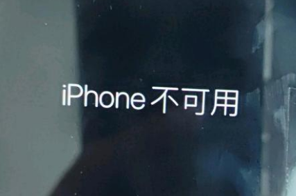 卢氏苹果服务网点分享锁屏界面显示“iPhone 不可用”如何解决 